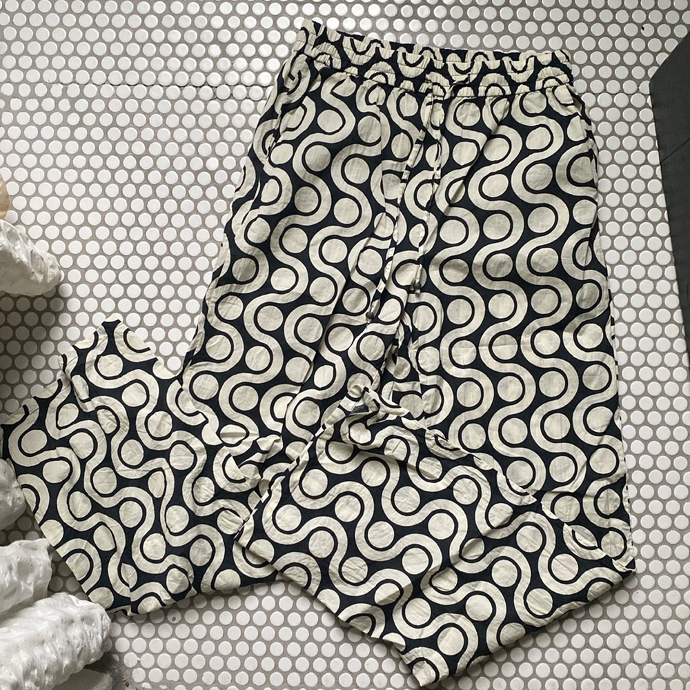 Zara funky cotton pants small